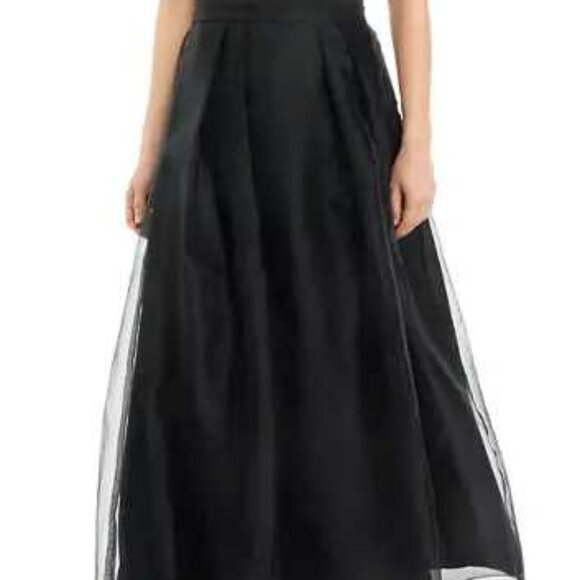 ALEX EVENINGS Organza Ballgown Skirt Sz: 2X Black - Picture 1 of 12